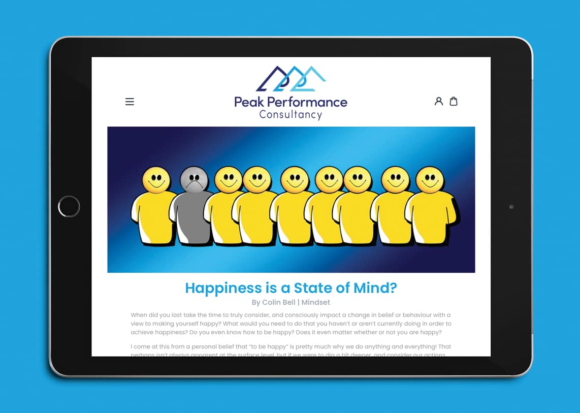 Peak Performance Consultancy - Website - iPad Pro