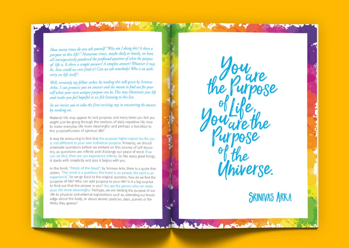 What is the Purpose of Life? - Interior Book Design