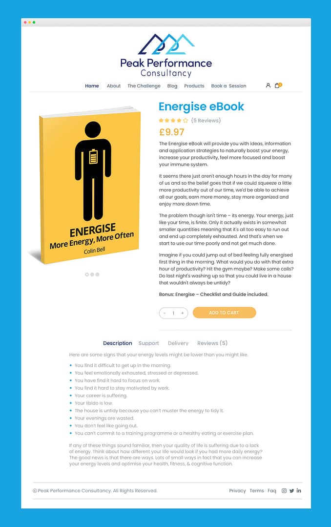 Peak Performance Consultancy - Website